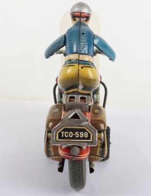 Large Tippco West German Tinplate Motorcycle - 6