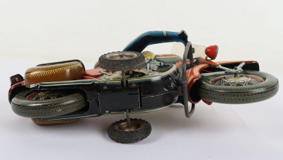 Large Tippco West German Tinplate Motorcycle - 8