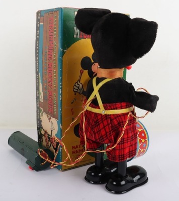 Linemar Japanese Battery Operated Drumming Mickey Mouse - 3