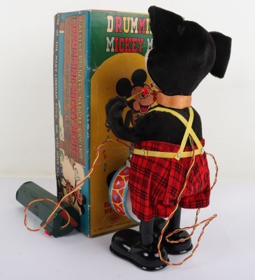 Linemar Japanese Battery Operated Drumming Mickey Mouse - 4