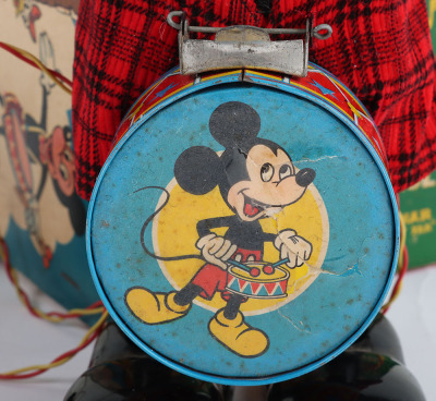Linemar Japanese Battery Operated Drumming Mickey Mouse - 5