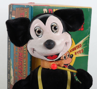 Linemar Japanese Battery Operated Drumming Mickey Mouse - 6