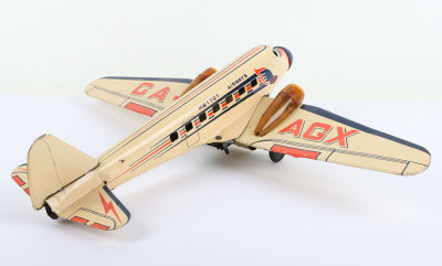 A Mettoy Airways Tinplate Twin Engine Aeroplane - 5