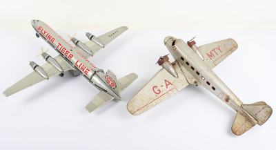 Two Tinplate Aircraft Models