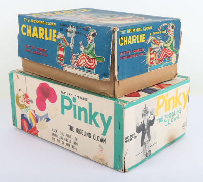 A Alps Japanese Tinplate Novelty Toy The Drumming Clown Charlie - 7