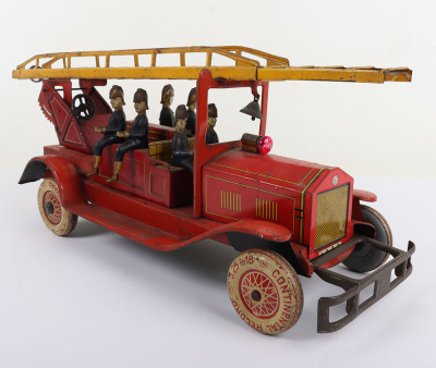 A Large Distler German tinplate clockwork Fire engine circa 1920&rsquo;s