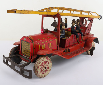 A Large Distler German tinplate clockwork Fire engine circa 1920&rsquo;s - 3