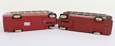 Two Tri-ang Tinplate Minic Ovaltine Double Decker Buses - 5