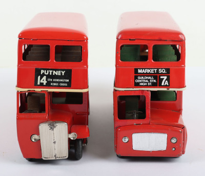 Two Tri-ang Tinplate Minic Double Decker Buses - 2