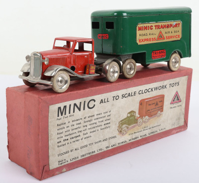 Pre War Tr-iang Minic 30M Articulated Pantechnicon lorry - 2