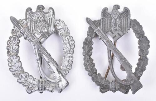 2x WW2 German Infantry Assault Silver Grade Combat Badges