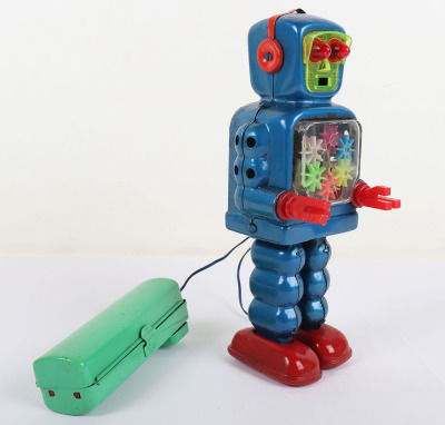 A Yoshiya Japanese KO Battery Operated Remote-control High-Wheel Robot - 2