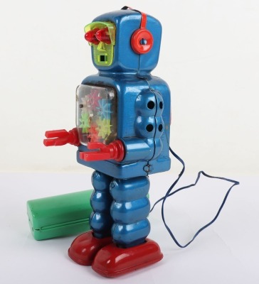 A Yoshiya Japanese KO Battery Operated Remote-control High-Wheel Robot - 3