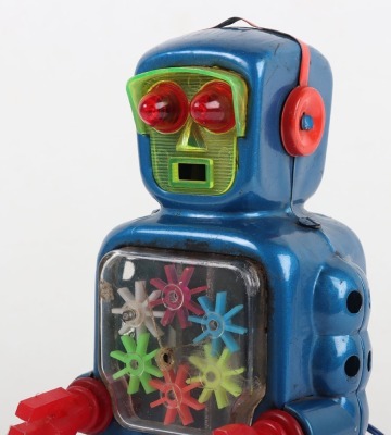 A Yoshiya Japanese KO Battery Operated Remote-control High-Wheel Robot - 4