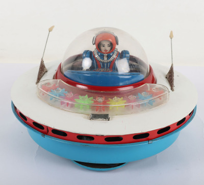A Yoshiya Japanese KO Battery Operated Sky Patrol Flying Saucer
