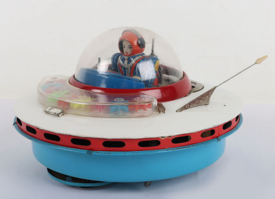A Yoshiya Japanese KO Battery Operated Sky Patrol Flying Saucer - 4