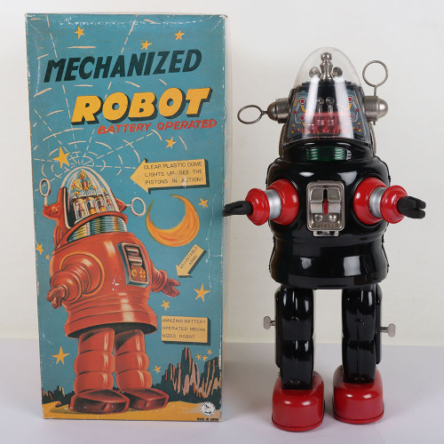 Osaka Japanese Tinplate Battery Operated Mechanised Robot