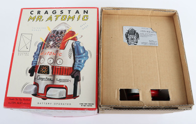 Osaka Japanese Tinplate Battery Operated Cragstan Mr. Atomic Robot - 7