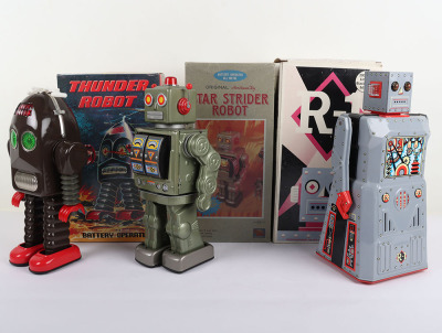 Three Recent Issue Boxed Tinplate Robots - 2