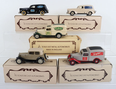 Five Brooklin Scale cast metal Automobiles 1/43 scale - 2