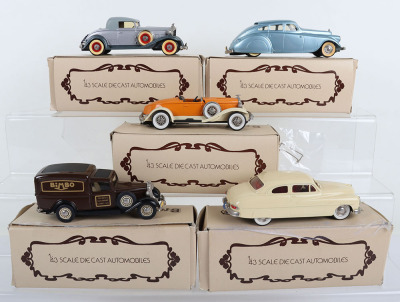 Five Brooklin Scale cast metal Automobiles 1/43 - 2