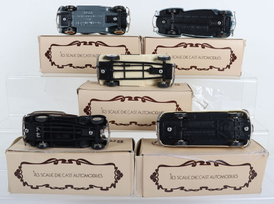 Five Brooklin Scale cast metal Automobiles 1/43 - 3
