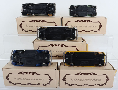 Five Brooklin Scale cast metal Automobiles 1/43 scale - 4