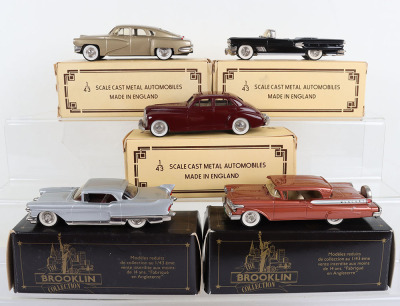 Five Brooklin Scale cast metal Automobiles 1/43 scale - 2