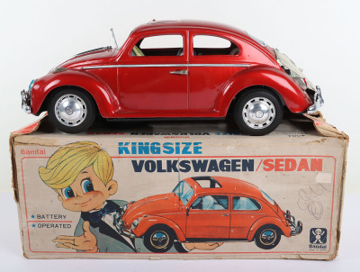 Bandai 4084 tinplate battery operated Kingsize Volkswagen Beetle Sedan