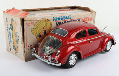 Bandai 4084 tinplate battery operated Kingsize Volkswagen Beetle Sedan - 3