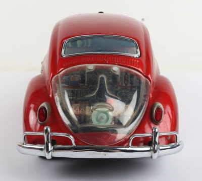 Bandai 4084 tinplate battery operated Kingsize Volkswagen Beetle Sedan - 5