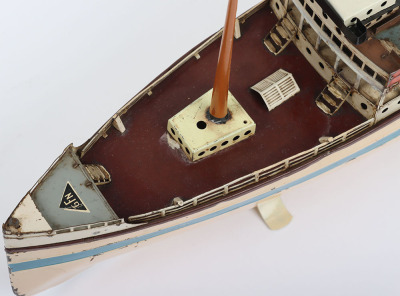 GFN Fleischmann tinplate clockwork Ocean Liner, 1950 - 3
