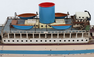 GFN Fleischmann tinplate clockwork Ocean Liner, 1950 - 6