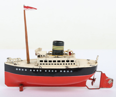 Small tinplate clockwork Ocean Liner - 3