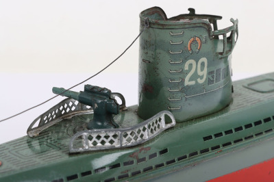 Arnold tinplate clockwork U29 Submarine, circa 1950 - 3