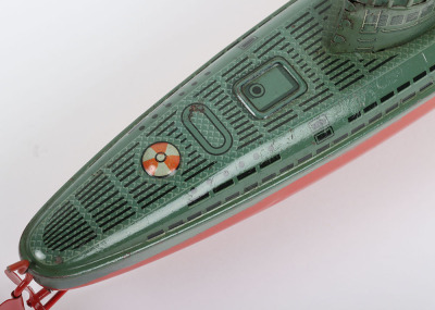 Arnold tinplate clockwork U29 Submarine, circa 1950 - 6