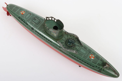 Arnold tinplate clockwork U29 Submarine, circa 1950 - 8
