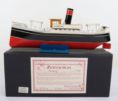 Tucher & Walther T490 tinplate live steam River boat &lsquo;Hamburg&rsquo; - 3