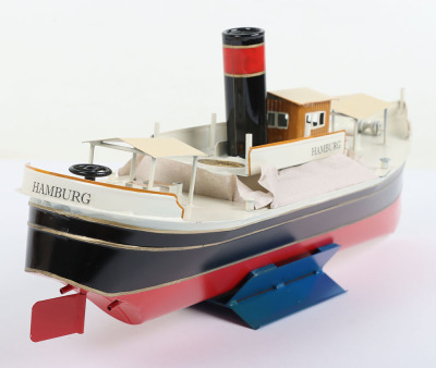 Tucher & Walther T490 tinplate live steam River boat &lsquo;Hamburg&rsquo; - 10