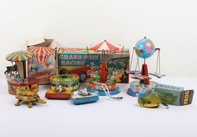 Codeg boxed tinplate Grand Prix Racing toy