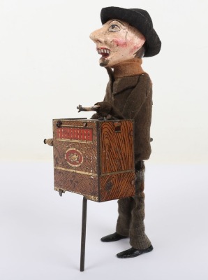 Scarce S.I.J.I.M (Fernand Martin) clockwork Organ Grinder, French circa 1910 - 4