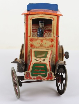 Early tinplate clockwork Motor Car by R & co, circa 1900 - 2