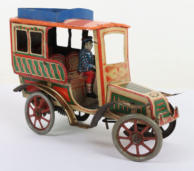 Early tinplate clockwork Motor Car by R & co, circa 1900 - 3