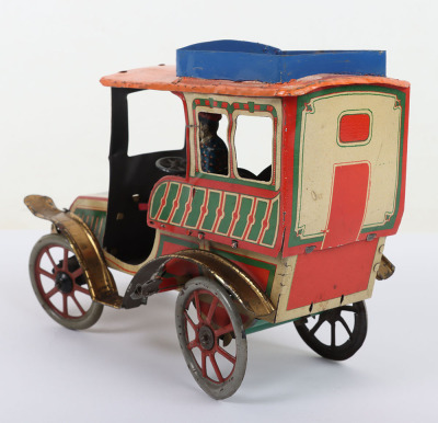 Early tinplate clockwork Motor Car by R & co, circa 1900 - 6