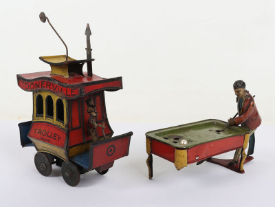 H.Fischer & Co tinplate clockwork Toonerville Trolley, 1920s