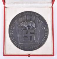 Cased Third Reich Non-Portable Award Plaque Commemorating 700 Years of the City of Berlin