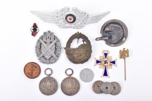 Grouping of Mixed Third Reich Awards and Insignia