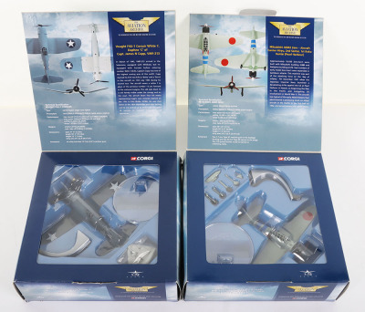 Four Corgi Aviation Archive Aircraft, Corsair&rsquo;s & Zero&rsquo;s - 6