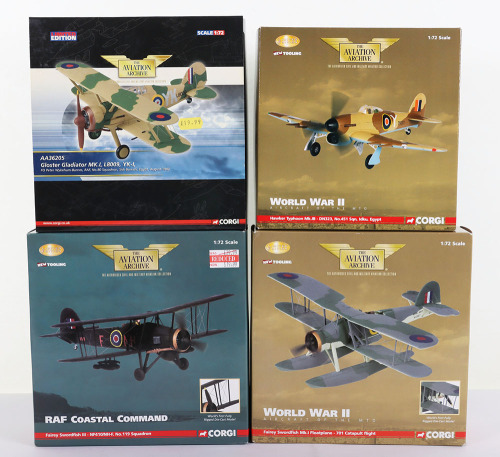 Four Corgi Aviation Archive RAF Aircraft