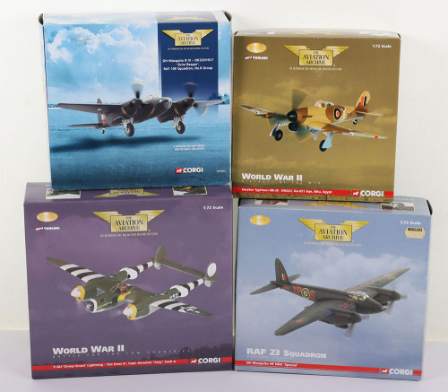 Four Corgi Aviation Archive Aircraft RAF & USAAF WW2